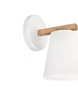 Svietidlá  Nástenné svietidlo ELLIE 1xE27/15W/230V biela/dub KM-1.113/DĄB/BIAŁY