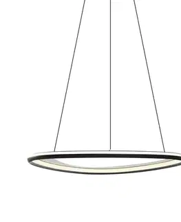 Závesné svietidlá Dizajnové závesné svietidlo čierne s 3-stupňovým stmievaním - Organico