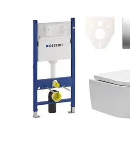Záchody Cenově zvýhodněný závěsný WC set Geberit do lehkých stěn / předstěnová montáž + WC SAT Brevis SIKOGES7W3 SIKOGES7W3
