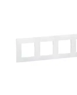 Predlžovacie káble Legrand - 4-násobný rámček NILOE biely NP114WH