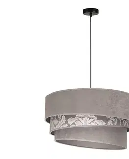 Svietidlá  - Luster na lanku TRIO 1xE27/40W/230V pr. 45 cm šedá 8985