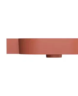 Umývadlá OMNIRES - OVO M+ umývadlo na dosku/závesné - ľavé, 64 x 44 cm, terracotta mat; OVO645UWLTE