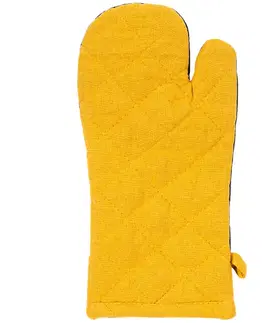 Chňapky Trade Concept Chňapka a podložka Heda žltá/hnedá, sada 2 ks