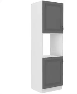 Kuchynské skrinky stojace Kuchynská skrinka Stilo dustgrey/biely 60dp/210 2f