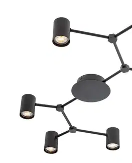 Svietidlá Redo 01-4048 - Bodové svietidlo WEBB 6xGU10/10W/230V čierna 01-4048