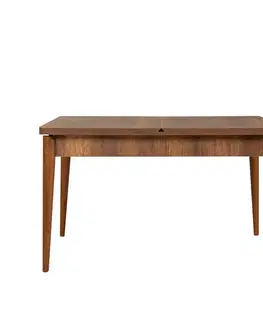 Jedálenské sety Jedálenský set s rozkladacím stolom a stoličkami (4 kusy) Vina 1048 - Dark Blue, Walnut