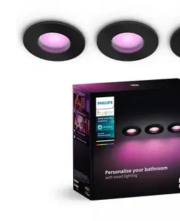 LED osvetlenie Philips-SADA 3x LED RGBW Stmievateľné kúpeľňové sv. Hue XAMENTO 1xGU10/4,2W IP44 8720169320895