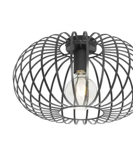 Stropné osvetlenie Inteligentné stropné svietidlo čierne 39 cm vrátane Wi-Fi G95 - Johanna