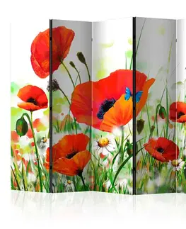 Paravány Paraván Country poppies Dekorhome