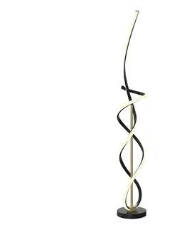 Lampy Wofi 3134-104 - LED Stmievateľná stojacia lampa INDIGO LED/31W/230V čierna/zlatá 3134-104