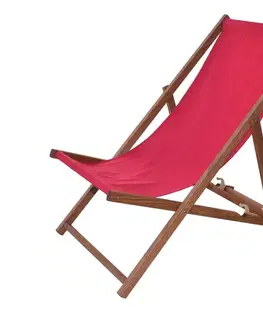 Záhradné lehátka Skladacie plážové lehátko BAHAMA ROJAPLAST