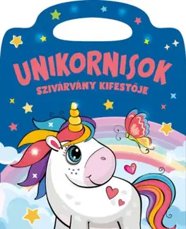 Nalepovačky, vystrihovačky, skladačky Unikornisok szivárvány kifestője