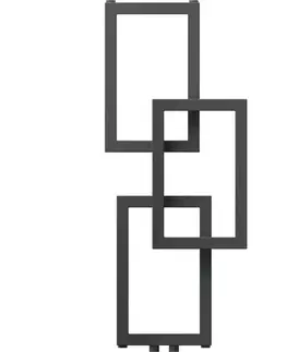 Radiátory do kúpeľne MEXEN - Grid vykurovací rebrík/radiátor dekoratívny 870 x 360 mm, 209 W, antracit W215-0870-360-00-66