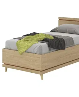 Postele pre dievčatá Posteľ Scandi 34 100 Dubový Olej/Tehla