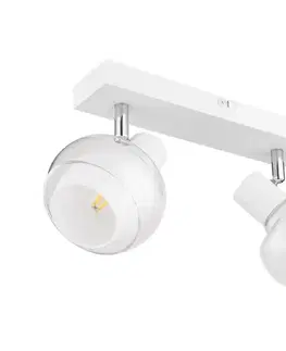 Svietidlá Globo 54309-2W - Bodové svietidlo TOKKI 2xE14/40W/230V biela 54309-2W