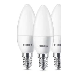 LED osvetlenie SET 3x 3x LED Žiarovka Philips B35 E14/5,5W/230V 2700K 8718696761281
