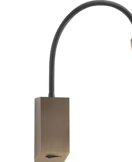 Svietidlá Redo 01-4802 - LED flexibilná lampička HELLO LED/3W/230V bronzová 01-4802