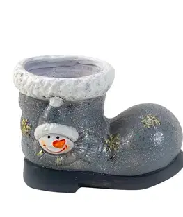 Vianočné dekorácie MAKRO - Topánka Santa 9,8x13,5cm rôzne motívy