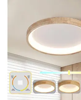 Svietidlá BRILAGI - LED stropné svietidlo FALCON WOOD MODERN LED/60W/230V priemer 80 cm, drevené prevedenie BRI555