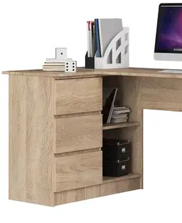 Písacie stoly Moderný písací stôl SCYL155L, dub Sonoma