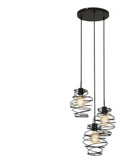 Svietidlá Briloner 4870-035 - Závesné svietidlo na lankách 3xE27/60W/230V 4870-035