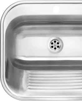 Kuchynské drezy DEANTE DEANTE - Technický drez, 1-bowl - vstavaný alebo nástenný ZYK_010B