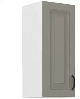Kuchynské skrinky visiace Kuchynská skrinka Stilo claygrey/biely 30g/72 1f