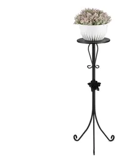Stojany na kvetiny HowHomely Stojan na kvety 95x39 cm čierna 10-1681-95-czarny