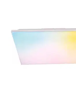 Svietidlá  LED RGBW stmievateľný panel 24 W/230 V, biely, s diaľkovým ovládaním 9A22035