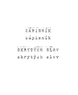 Slovenská poézia Zápisník skrytých slov - Barbora Piešová
