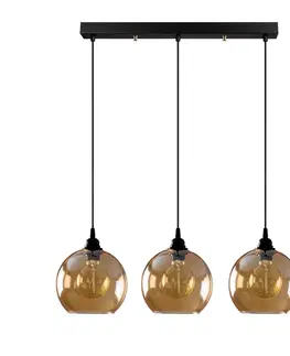 Svietidlá Závesný luster Horizont Gold - 022, zlatá-čierna