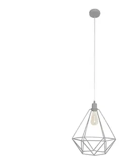Svietidlá  Luster KARO LARGE 1xE27/15W/230V šedá W-KM 1322/1 GR