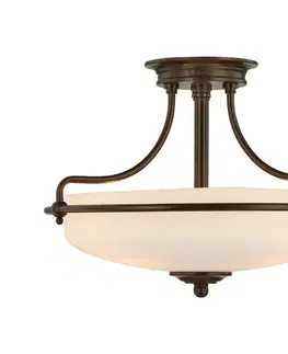 Svietidlá Elstead QZ-GRIFFIN-SFS-PN - Prisadený luster GRIFFIN 3xE27/100W/230V bronz QZ-GRIFFIN-SFS-PN