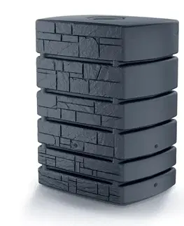 Záhradné zavlažovanie Nádrž na dažďovú vodu  TOWER STONE  antracit IDTST500