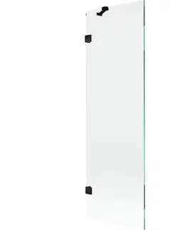 Sprchové dvere MEXEN/S - Lunar vaňová zástena FIX 60 x 150, transparent, čierna 897-060-000-70-00