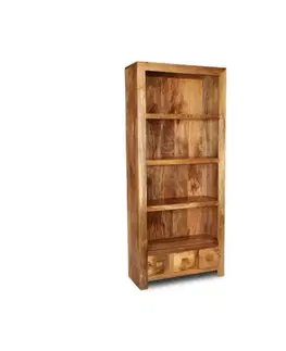 Knižnice Knižnica Hina 90x180x35 z mangového dreva
