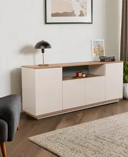 Komody Konzolový stolík Arista - Cashmere, Atlantic Pine