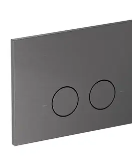 Záchody OMNIRES - Set: STRONGFRAME podomietkový rám ECO + STEEL-R45 nerez tlačidlo, antracit brúsený STFWCECO1R45-RAT