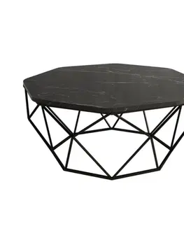 Konferenčné stolíky Konferenčný stolík Diamond Black Marble