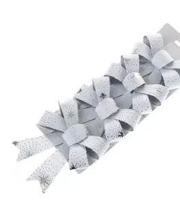 Vianočné dekorácie Vianočná ozdoba Mašľa, hviezdy, súprava 4 ks​, 10 x 16 cm
