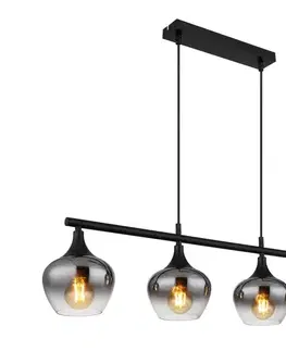 Svietidlá Globo 15548-4H1 - Luster na lanku MAXY 4xE27/40W/230V čierna 15548-4H1