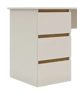 Písacie stoly SONIJA písací stôl 160, satin / dub Craft zlatý