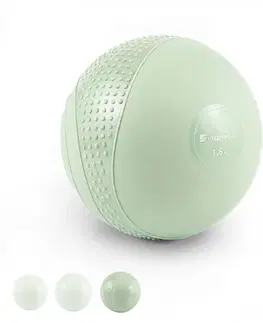 Medicinbaly Mini medicinbal inSPORTline Sendelar 12cm/1,5kg zelená