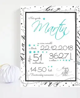 Tabuľky s venovaním (darčeky) Darčeky pre deti - Narodeninová tabuľka pre deti