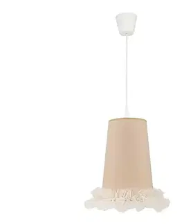 Svietidlá  - Detský luster na lanku BALLET 1xE27/40W/230V pr. 21 cm béžová 7226
