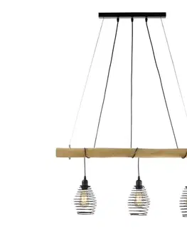 Svietidlá Leuchten Direkt 15526-79 - Luster na lanku SPRING 3xE27/40W/230V 15526-79