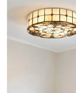Svietidlá BRILAGI - Tiffany vitrážové stropné svietidlo MIRABELLA 2xE27/60W/230V pr. 40 cm BRC-12028A