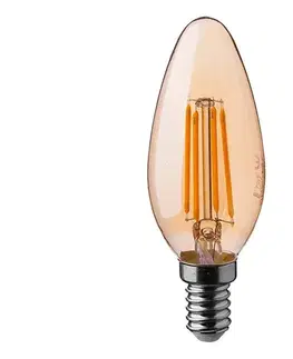 LED osvetlenie  LED Žiarovka FILAMENT AMBER E14/4W/230V 2200K 217113