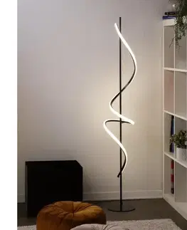 Lampy ONLI - LED Stojacia lampa TWIST LED/24W/230V 4000K čierna 5061/PTN