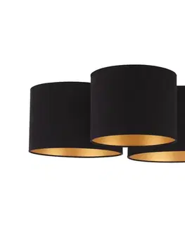 Svietidlá  - Stropné svietidlo ROLLER TRIO 3xE27/60W/230V čierna/zlatá 600347